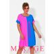Mirage Sekina betétes ruha, királykék-neon pink