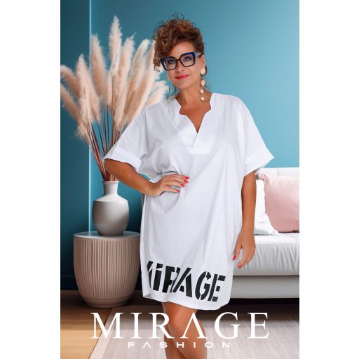 Mirage Minoretta lezser puplin tunika, fehér