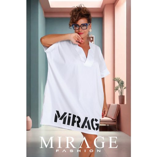 Mirage Minoretta lezser puplin tunika, fehér