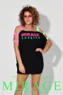 Mirage Shark vállán neon pántos tunika, fekete