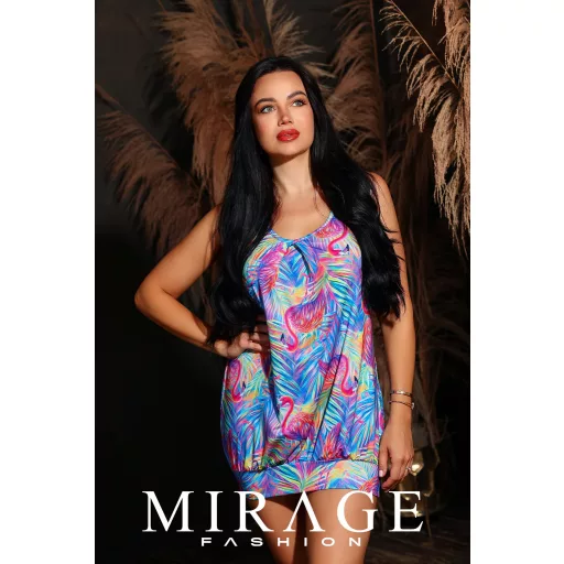 Mirage Forte zsebes trikóruha, flamingós