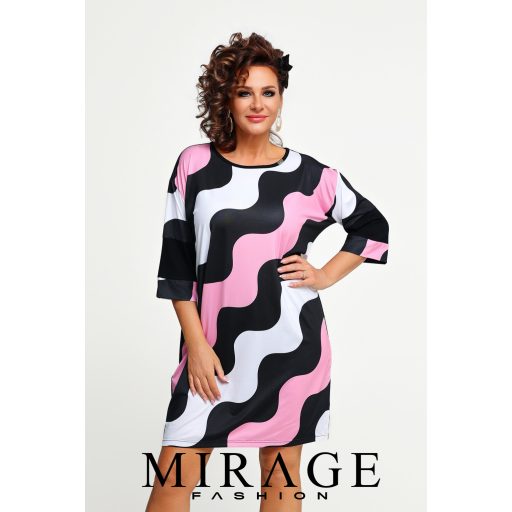 Mirage Ingeborg egyenes szabású ruha, hullámos