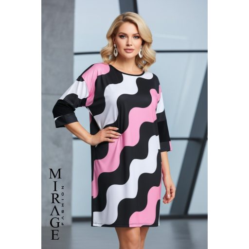 Mirage Ingeborg egyenes szabású ruha, hullámos