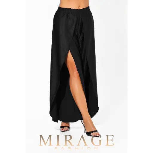 Mirage Dráma silky szatén lepke fazonú nadrág, fekete