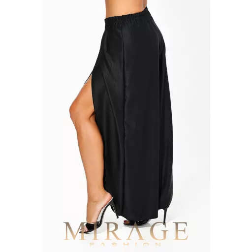 Mirage Dráma silky szatén lepke fazonú nadrág, fekete