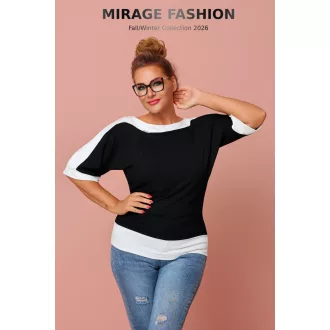 Mirage Tennessy csónaknyakú felső, fekete