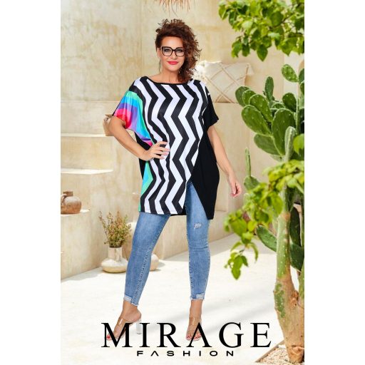 Mirage Delila szabott tunika, csíkos