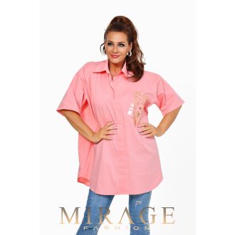 Mirage Avery bő ingtunika, rózsaszín