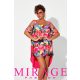 Mirage Krisna vállán pántos tunika, pink virágos