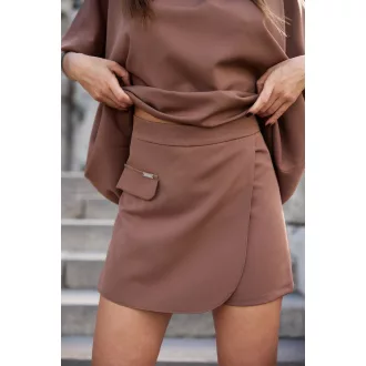 Anna Russo Luméa skort, csokibarna