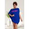 Mirage Sziszy asszimetrikus tunika, királykék