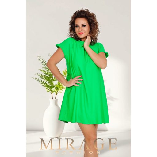 Mirage Jessy hátán betétes silky ruha, zöld