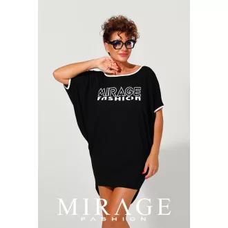 Mirage Livy hátán kivágott bő tunika, fekete