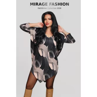 Mirage Tristan ék aljú tunika, mintás