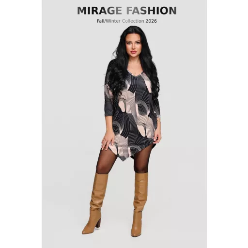 Mirage Tristan ék aljú tunika, mintás