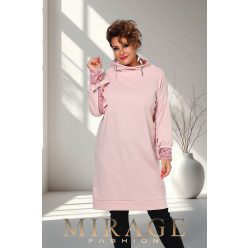 Mirage Odett csipke ujjú pulóver, púder