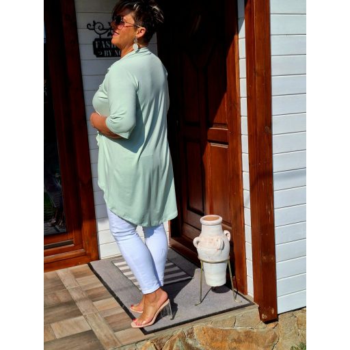 Fashion by Nono Venice fodros ingtunika, zsálya