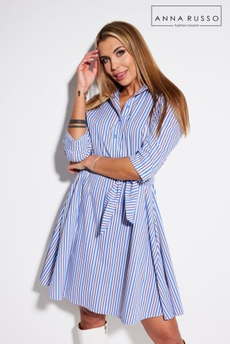 Anna Russo Audrey ruha, kék csíkos