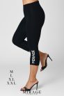 Mirage 3/4-es pamut leggings, fekete