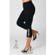 Mirage 3/4-es pamut leggings, fekete