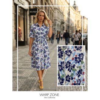 Warp Zone Zelma zippes ingruha, virág mintás