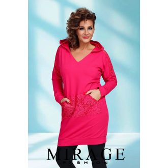 Mirage Colosseo csipkebetétes pulcsiruha, pink