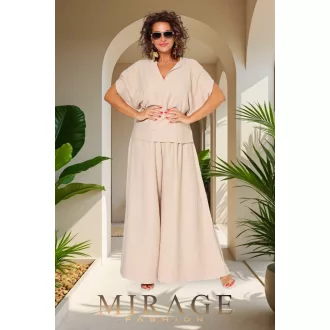 Mirage Oxxo silky szatén felső, bézs