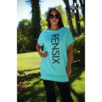 Rensix Only feliratos tunika, menta