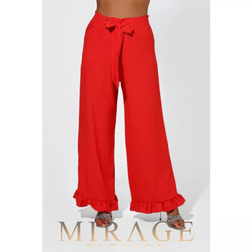 Mirage Drakarisz silky szatén nadrág, piros