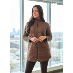 Rensix Tokió 3D mintás kardigán, csokibarna