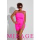 Mirage Penelope nyakba kötős poliamid overál, UV pink