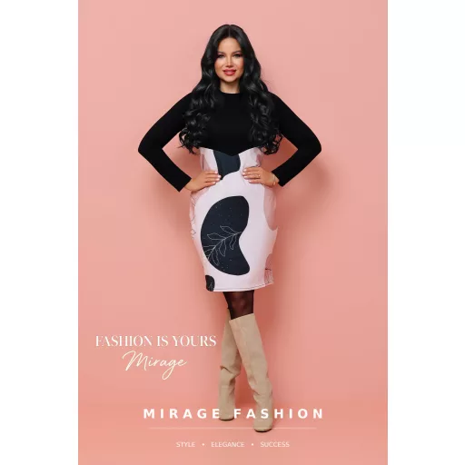 Mirage Irina szűk ruha, mintás