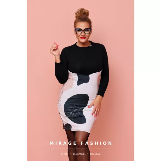 Mirage Irina szűk ruha, mintás