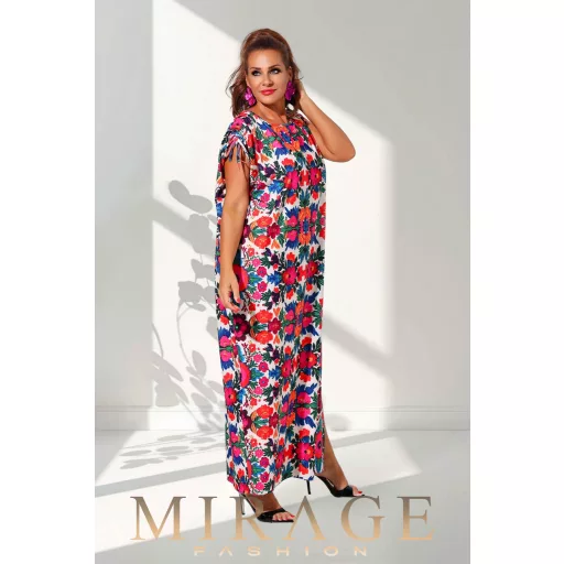 Mirage Zanzibár vállán húzókás maxiruha, matyós
