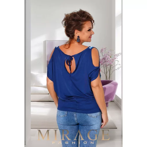 Mirage Hortenzia vállain nyitott felső, mintás