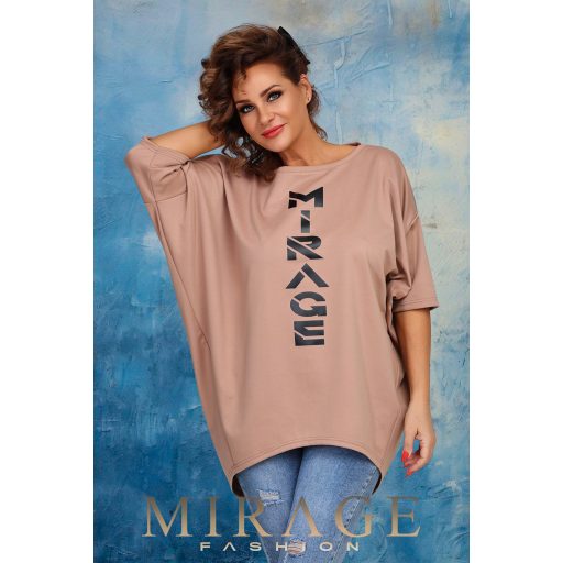 Mirage Abigail bő tunika, sötét bézs