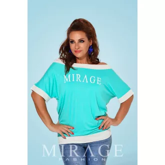 Mirage Gomez passzés aljú felső, menta-ekrü