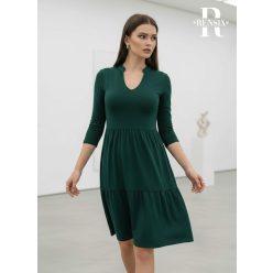 Rensix Ophelia selyem viszkóz ruha, smaragdzöld