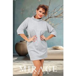 Mirage Szaby díszvarrásos nizza ruha, szürke
