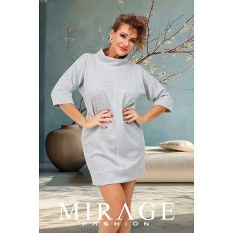 Mirage Szaby díszvarrásos nizza ruha, szürke
