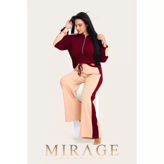 Mirage Párma szabadidő szett burgundi-bézs