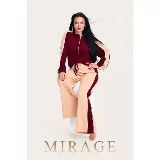 Mirage Párma szabadidő szett burgundi-bézs