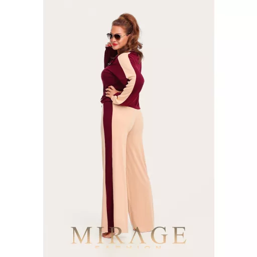 Mirage Párma szabadidő szett burgundi-bézs