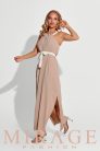 Mirage Avantgard silky szatén maxiruha, karamell