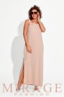 Mirage Avantgard silky szatén maxiruha, karamell