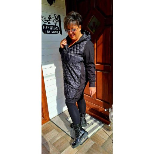 Fashion by Casting átmeneti kabát, fekete