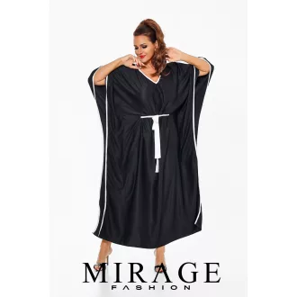 Mirage Gésa silky szatén maxiruha, fekete