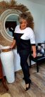 Fashion by Nono Szylvi felső, fekete-fehér