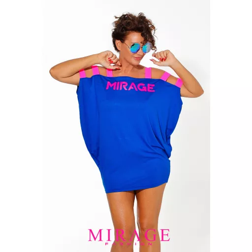 Mirage Lucy vállain pántos tunika, királykék