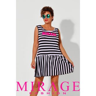 Mirage Rege fodros pamut trikóruha, csíkos